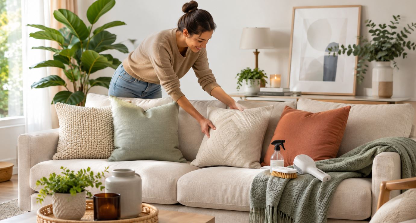5 truques eficazes para renovar o visual do seu sofá
